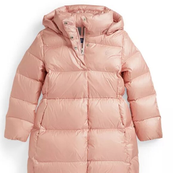 Ralph Lauren Other - Ralph Lauren Metallic Down Hooded Long Jacket Girls size M